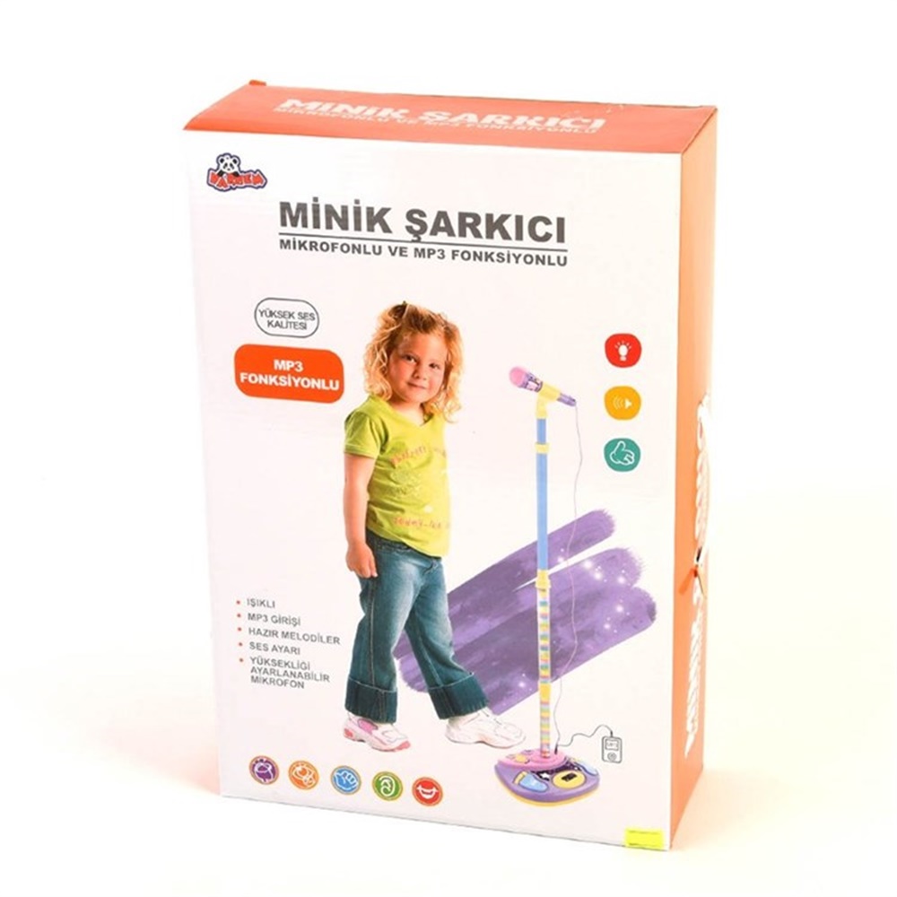 Minik Şarkıcı Mp3 Çalarlı Ayaklı Mikrofon Seti