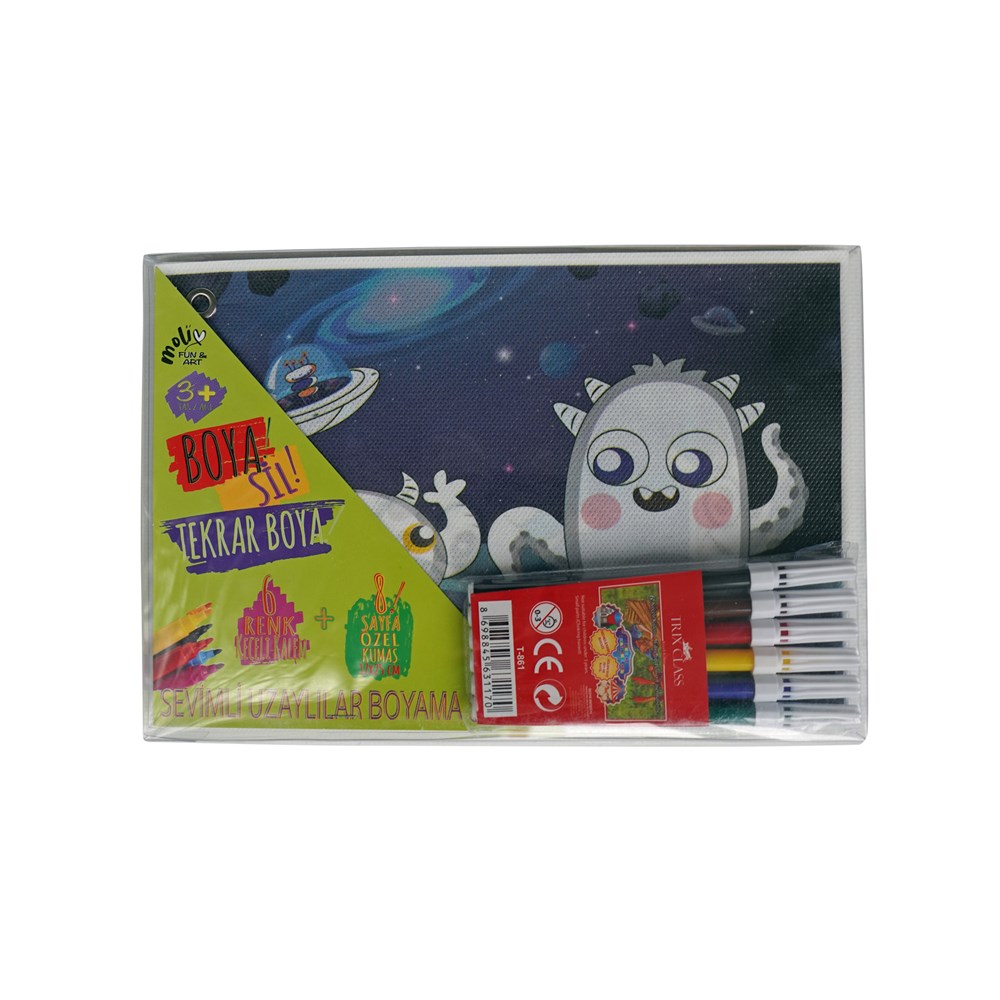 Moli Boya-Sil-Tekrar Boya Özel Kumaş Boyama Kıtabı Moli MOL017