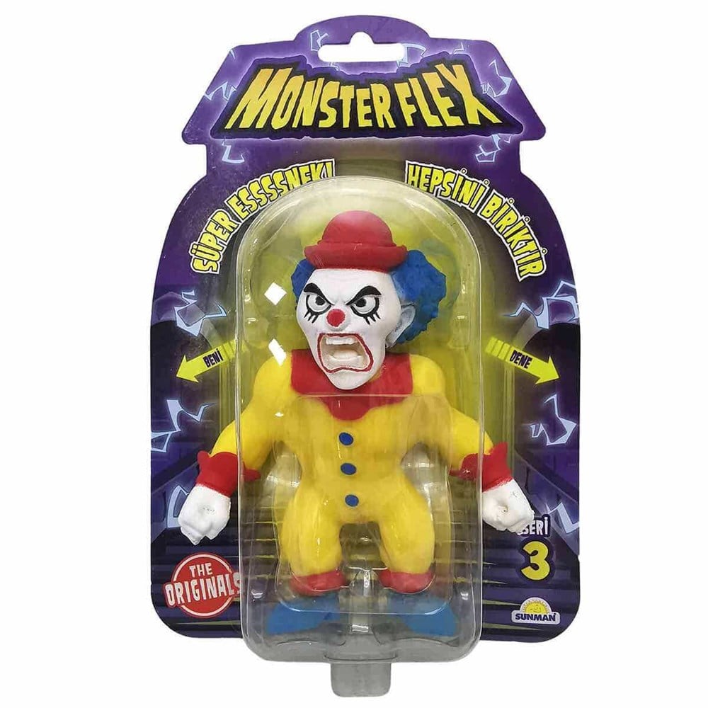 Monster Flex Süper Esnek Figür S3 15 Cm - Clown Monster Flex S00061139 C