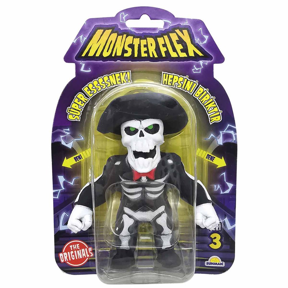 Monster Flex Süper Esnek Figür S3 15 Cm - Mexican Skeleton Monster Flex S00061139 MS