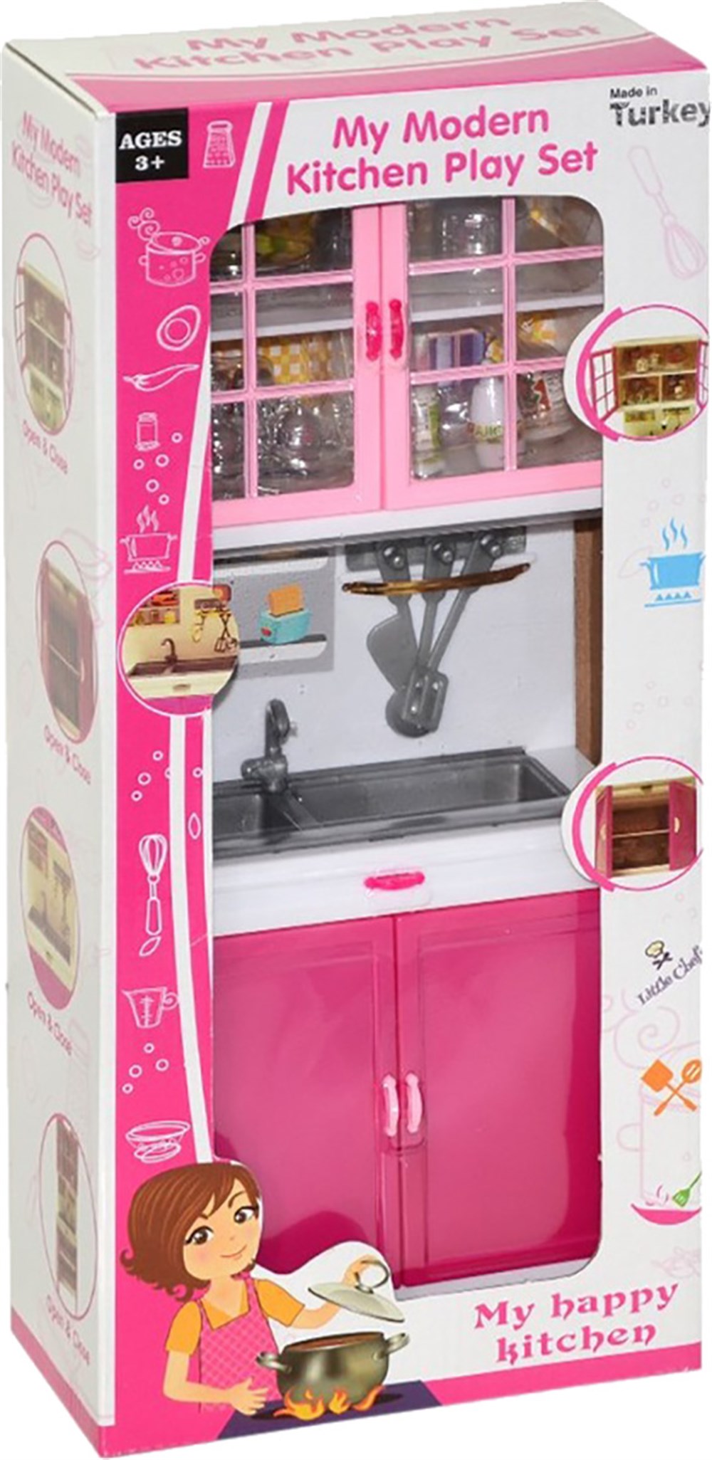 My Happy Kitchen Mutfak Tezgahı ve Dolabı 02302 Oydaş Oyuncak OYD02302