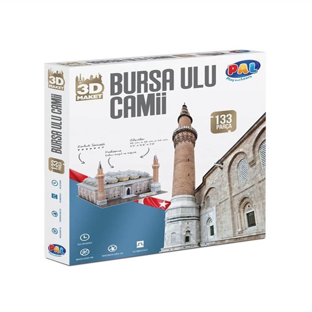 Pal Bursa Ulu Camii 133 Parça 3D Puzzle