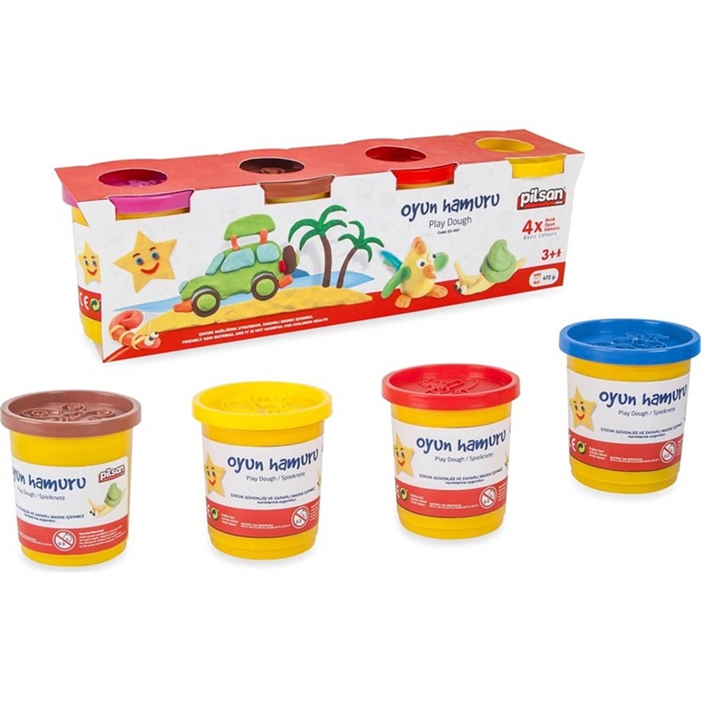 Pilsan 4'lü Oyun Hamuru (4 x 100 gr)