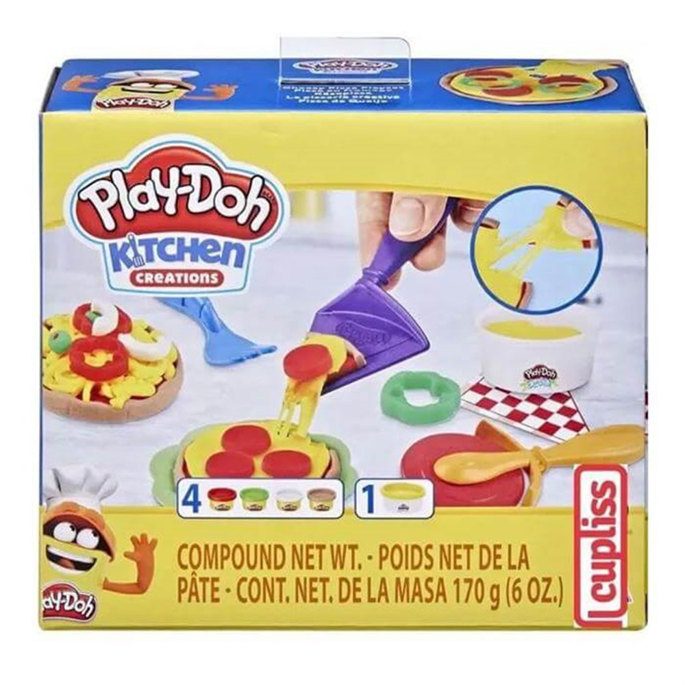 Play Doh Mini Mutfak Pizza Yapma Seti Oyun Hamuru E6686-F1726 Play Doh E1726