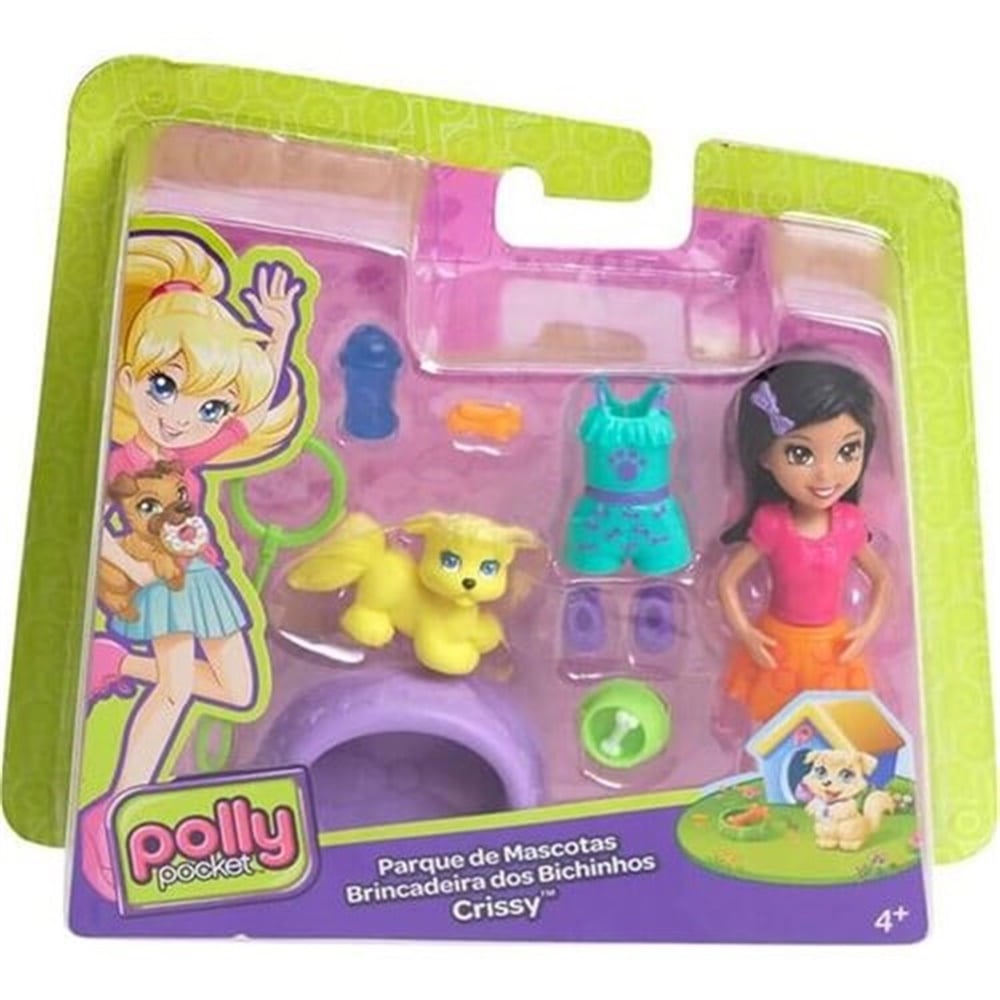 Polly Pocket Bebeği Ve Hayvan Arkadaşı Crissy FPJ04-FPJ06 Polly Pocket FPJ06