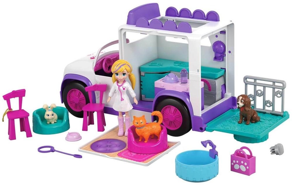 Polly Pocket Mobil Veteriner Kliniği Aracı GFR04 Polly Pocket GFR04