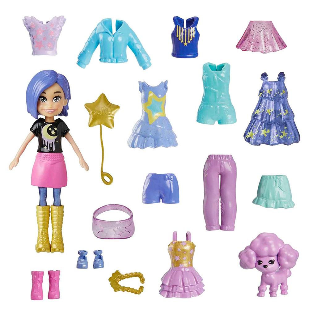 Polly Pocket Farklı Kombin Eğlencesi Oyun Setleri HKV88-HKV93 Polly Pocket HKV93