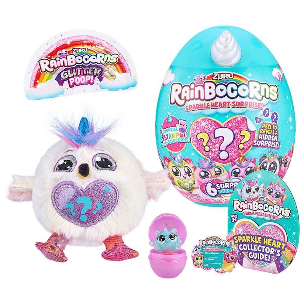 Rainbocorns Beyaz Mini Işıltılı Kalp Sürprizi S2 RAR07000 Rainbocorns RAR07000 BY