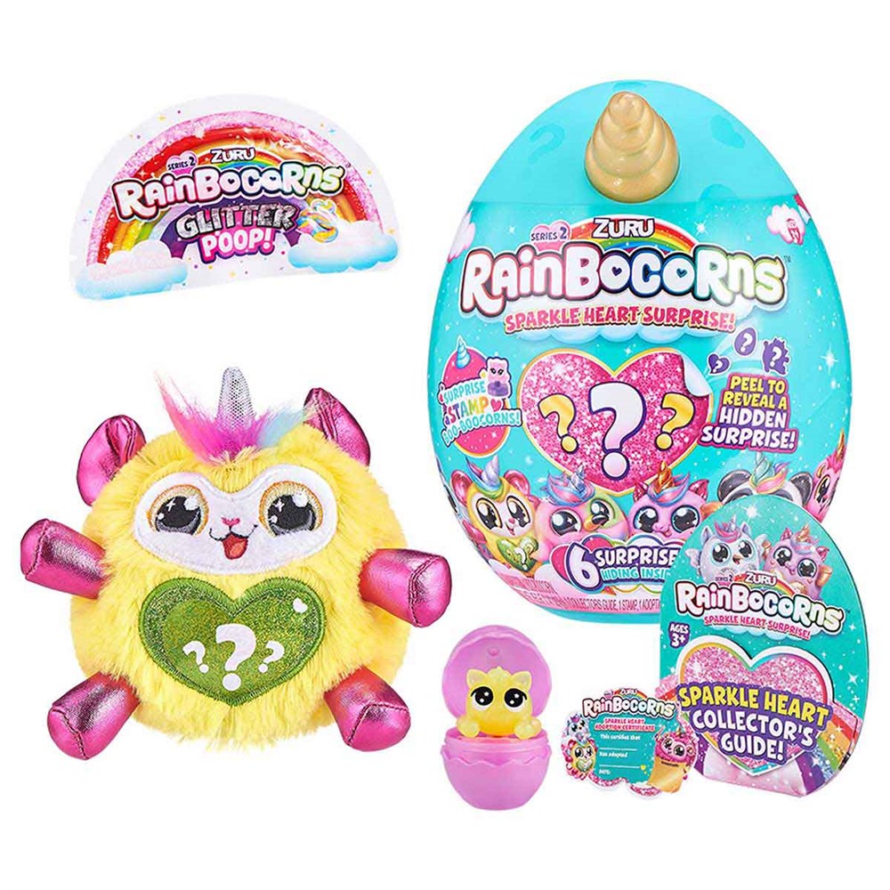 Rainbocorns Sarı Mini Işıltılı Kalp Sürprizi S2 RAR07000 Rainbocorns RAR07000 SR
