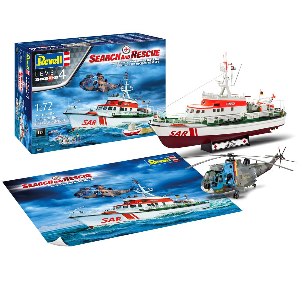 Revell Maket Gift Set DGzRS Berlin-Westland Sea King Mk 41 5683 Revell VG05683