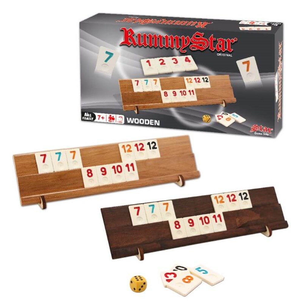 Star Rummy Ahşap Okey Takımı Star STR1010594