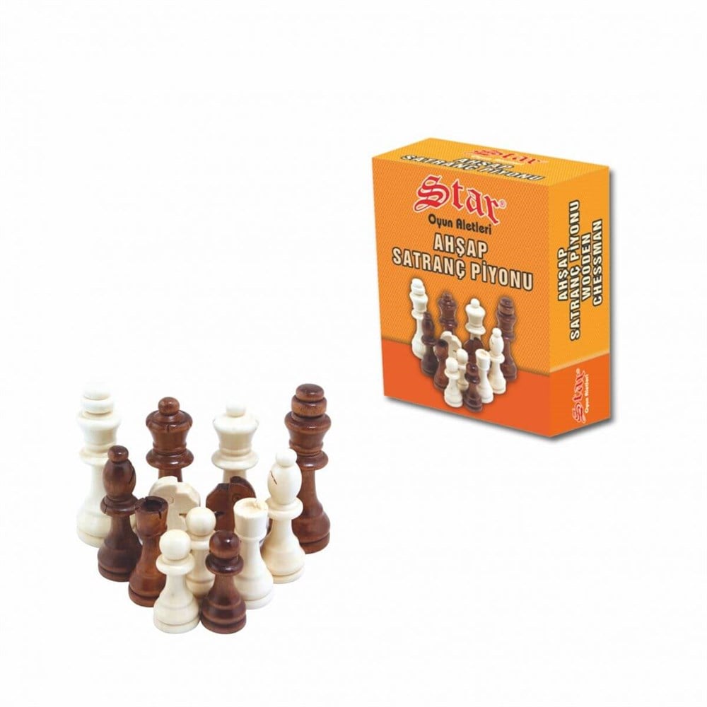 Star Ahşap Satranç Piyonu No:3 Star STR1050249