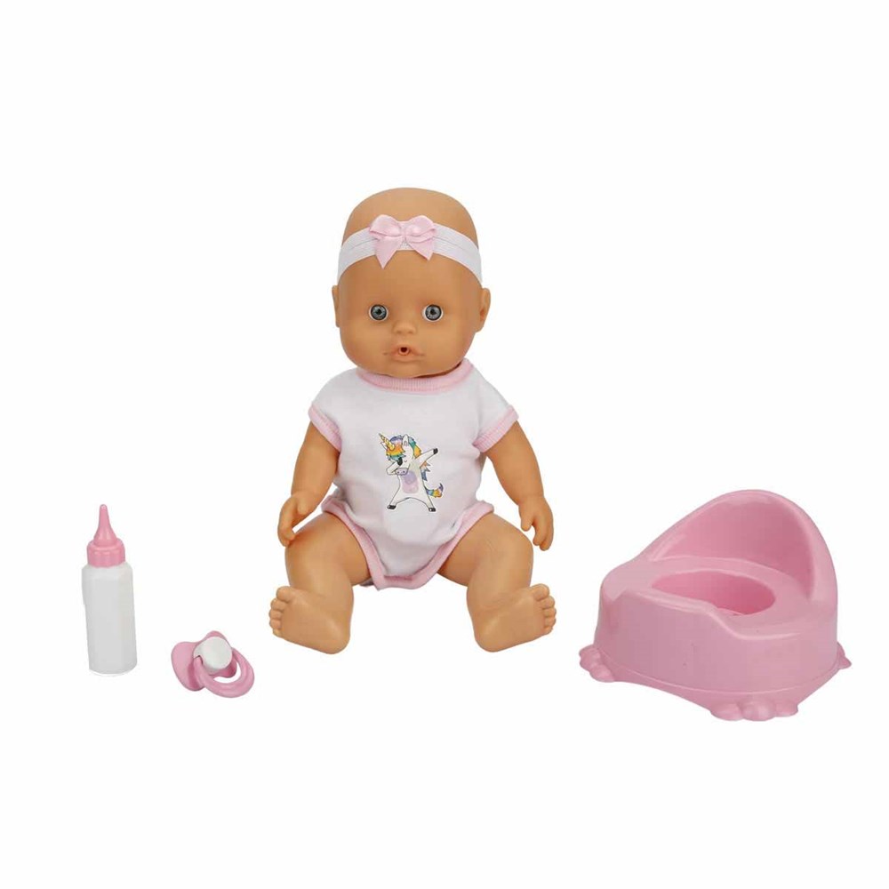 Boubou Altını Islatan Konuşan Bebek Seti Pembe 30 Cm Sunman S02030121 P