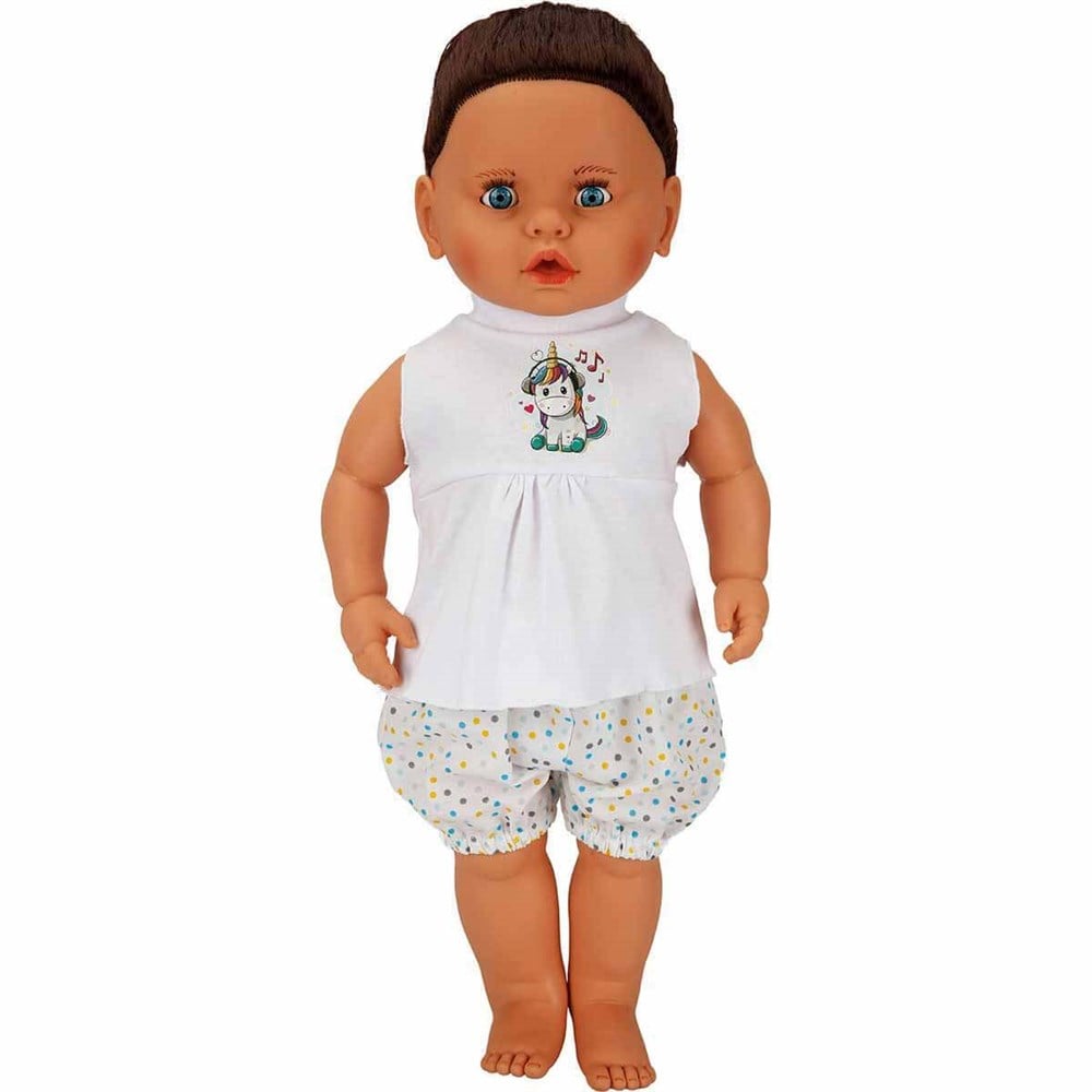 Lila Türkçe Konuşan 60 cm Kumral Unicorn Desenli Tshirt Sunman S02060011 UD