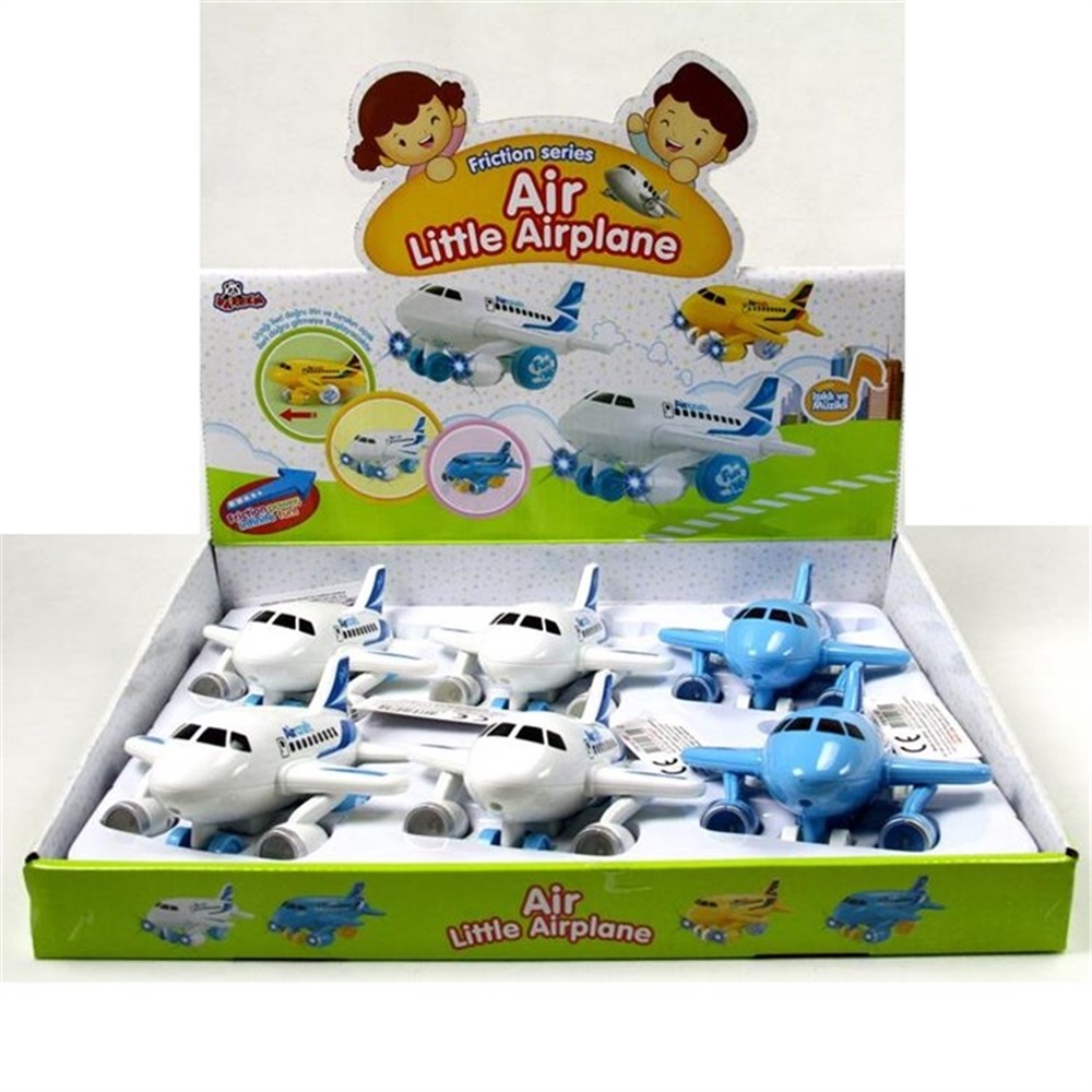 Sürtmeli Sesli Işıklı Sevimli Oyuncak Uçak