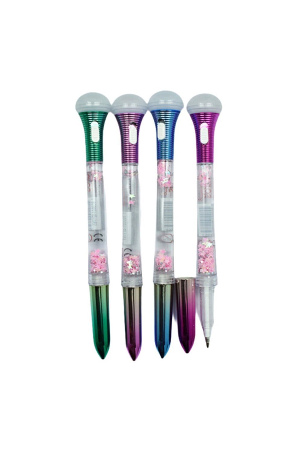 Taros Unick Color Rainbow Şeffaf Sulu Simli Işıklı Kalem Taros TAROS4908