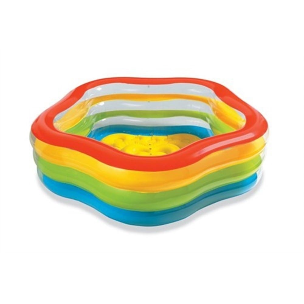 INTEX 4RENK YUMUSAK TABANLI 5 GEN HAVUZ 185X180X53 CM Toystop 56495