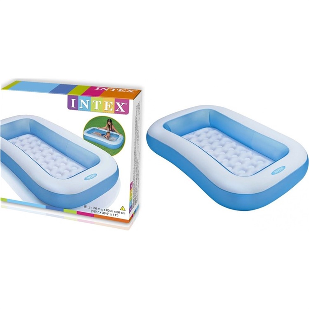 INTEX YUMUSAK TABALI KARE HAVUZ 166X100X28 CM Toystop 57403