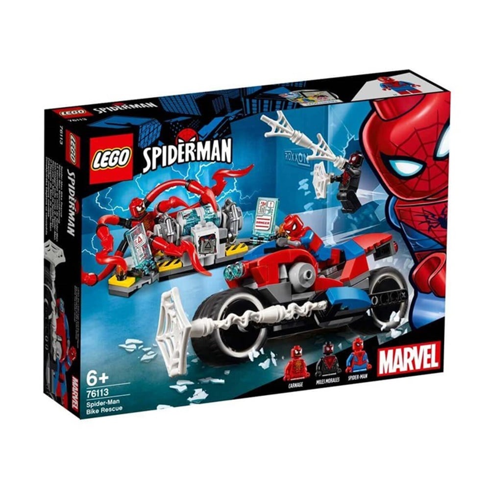 LEGO MARVEL SPIDERMAN MOTOSIKLETLI KURTARMA 76113 Toystop 76113