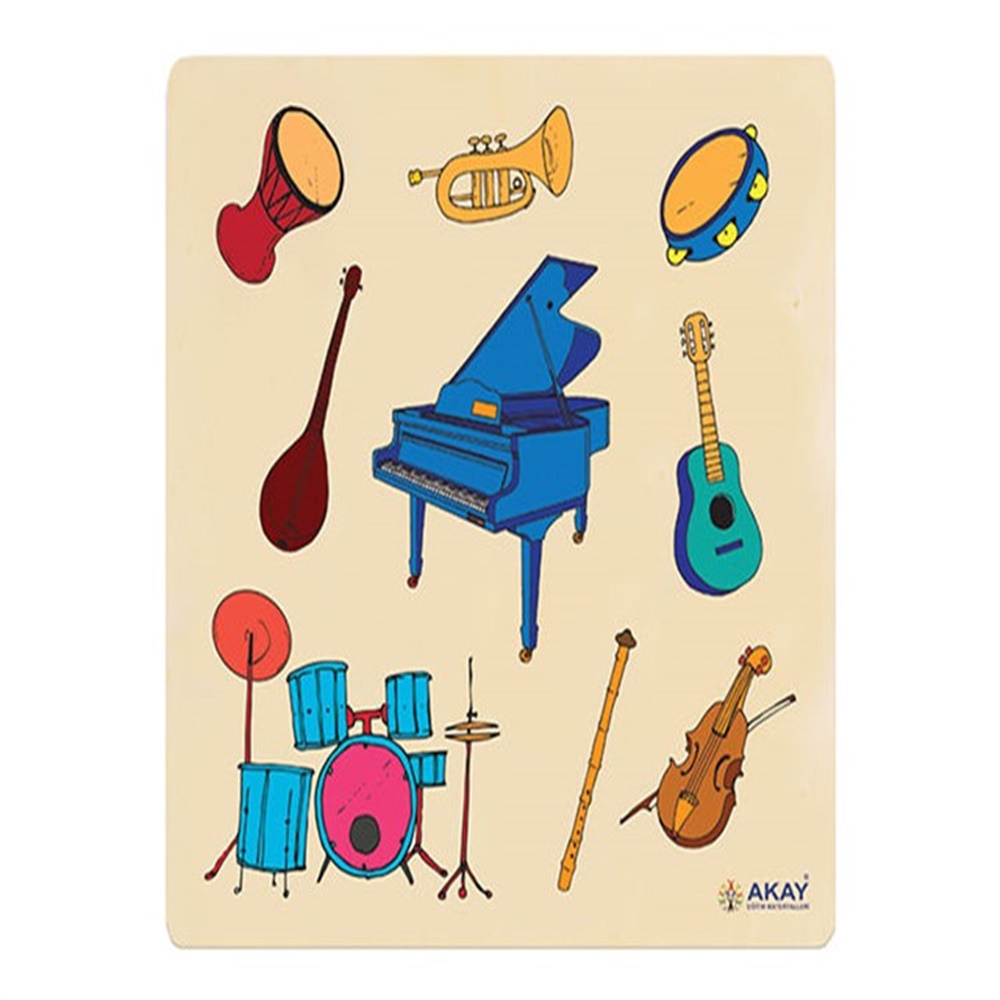 AHSAP PUZZLE MUZIK ALETLERI Toystop AP004