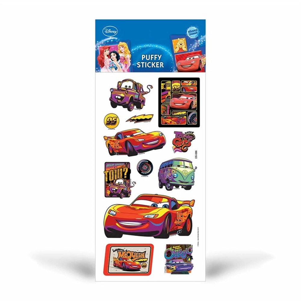 CARS PUFFY STICKER Toystop DS-086