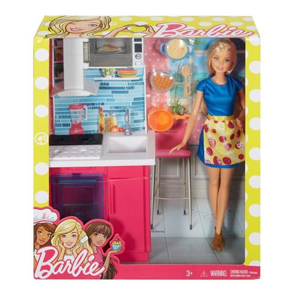 BARBIE BEBEK VE ODA SETLERI MUTFAK Toystop DVX54