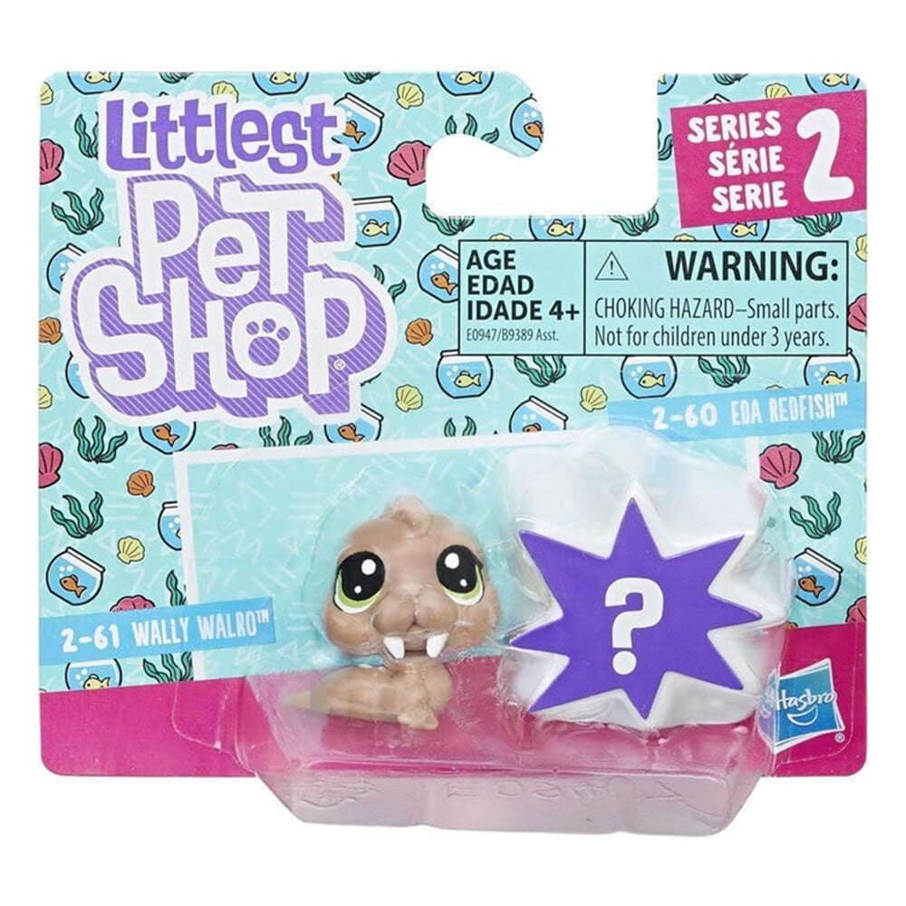 LITTLEST PET SHOP IKILI MINIS WALLY WALRO VE EDA REDFISH B9389-E0947 Toystop E0947