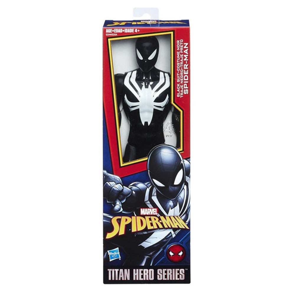 SPIDER-MAN TITAN HERO SERISI BLACK SUIT SPIDER MAN E2324-E2344 Toystop E2344