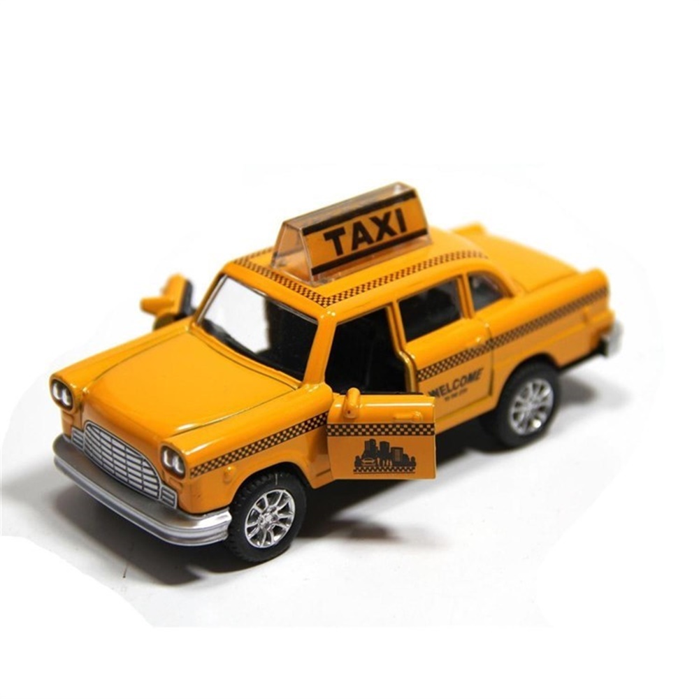 1:32 Ölçek Taksi Klasik Metal Model Araba Çek Bırak Toystop F1070 1