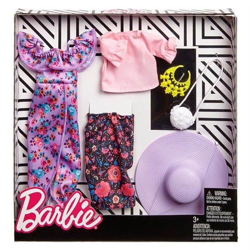 BARBIENIN KIYAFETLERI IKILI PAKET FKT42 (CICEK DESENLI) Toystop FKT42