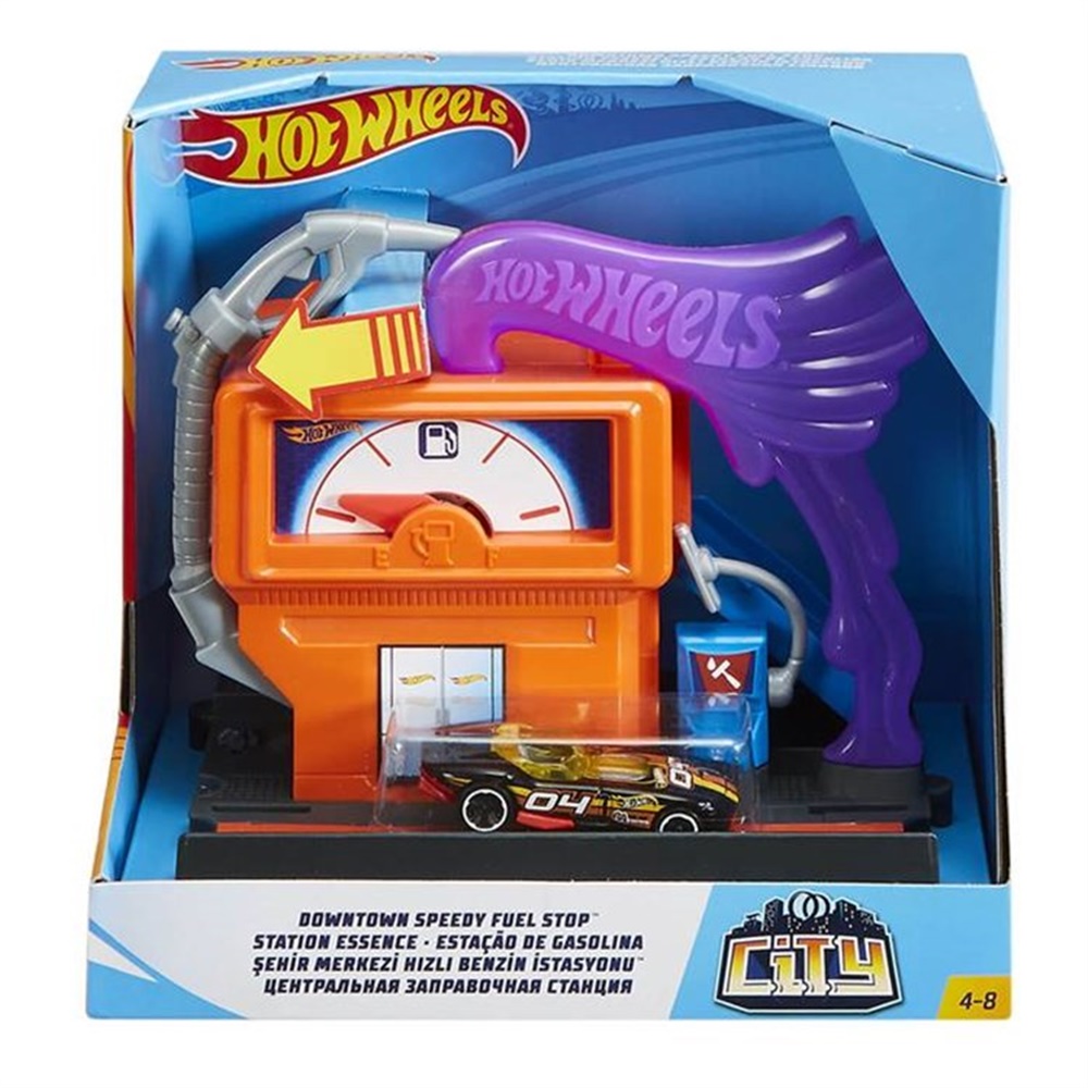 HOT WHEELS SEHIR OTOPARKI OYUN SETLERI HIZLI BENZIN ISTASYONU Toystop FRH30
