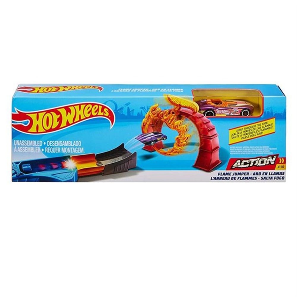 HOT WHEELS AKROBASI ATLAYISI YARIS SETI FLAME JUMPER FTH81 Toystop FTH81