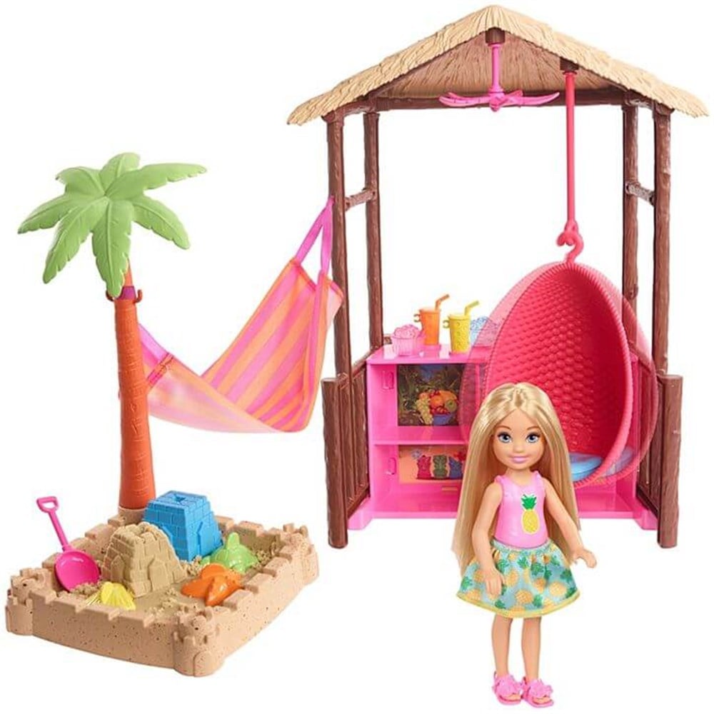 BARBIE SEYAHATTE CHELSEANIN KUM EGLENCESI OYUN SETI FWV24 Toystop FWV24