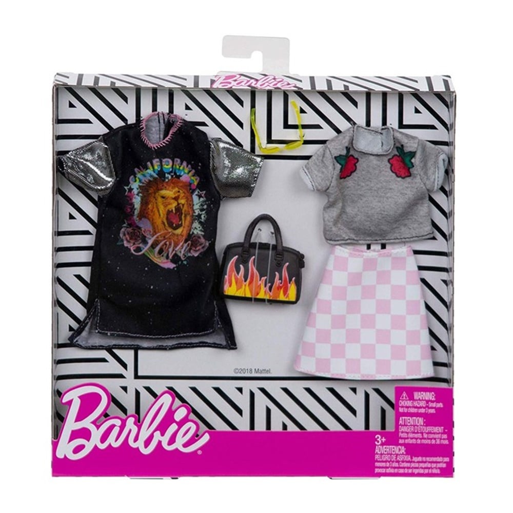 BARBIENIN KIYAFETLERI IKILI PAKET ROCK GRUBU FKT27-FXJ59 Toystop FXJ59