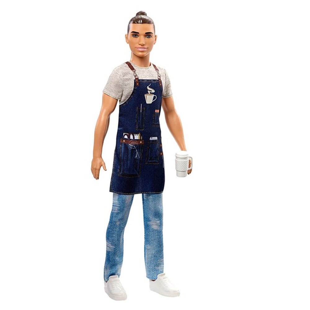 BARBIE KEN KARIYER BEBEKLERI BARISTA FXP01-FXP03 Toystop FXP03