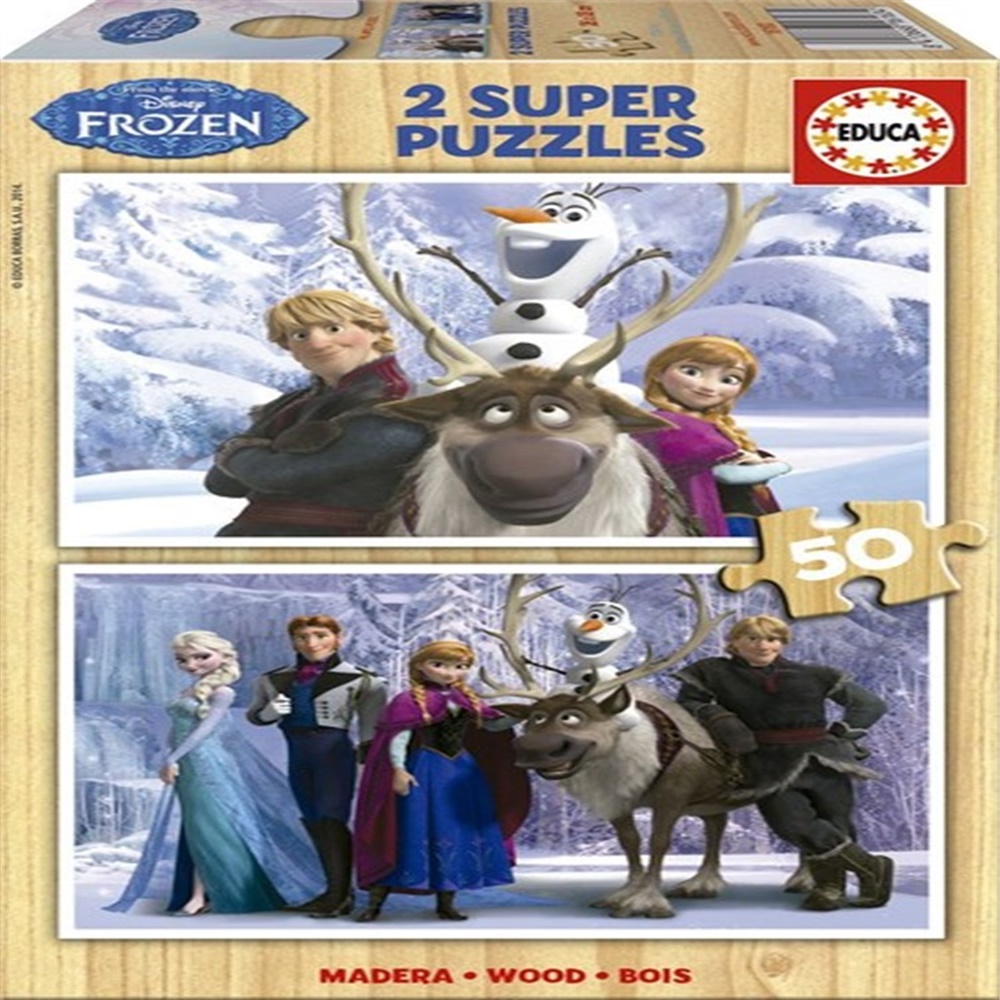 2X50 FROZEN AHSAP PUZZLE Toystop HD16163