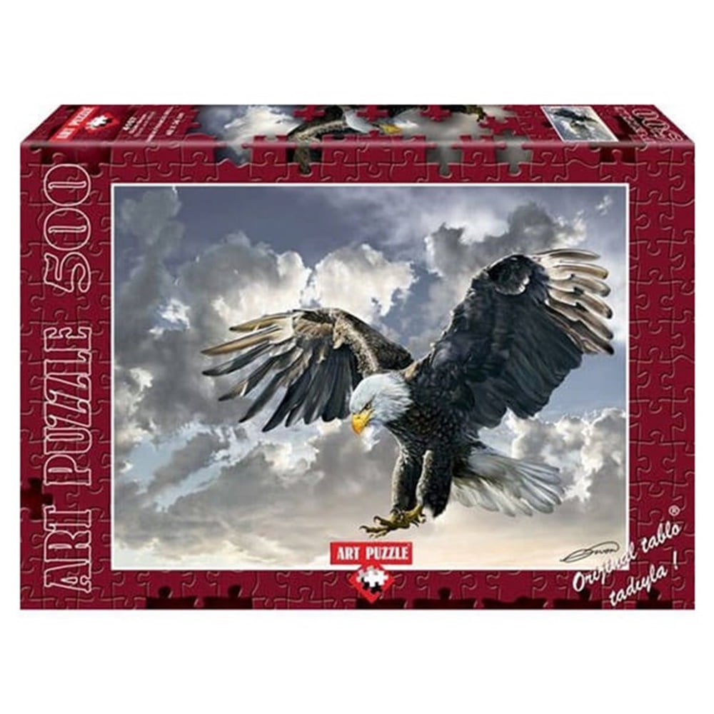 ART PUZZLE 500 PARCA SIYAH BEYAZ KARTAL Toystop HD4167