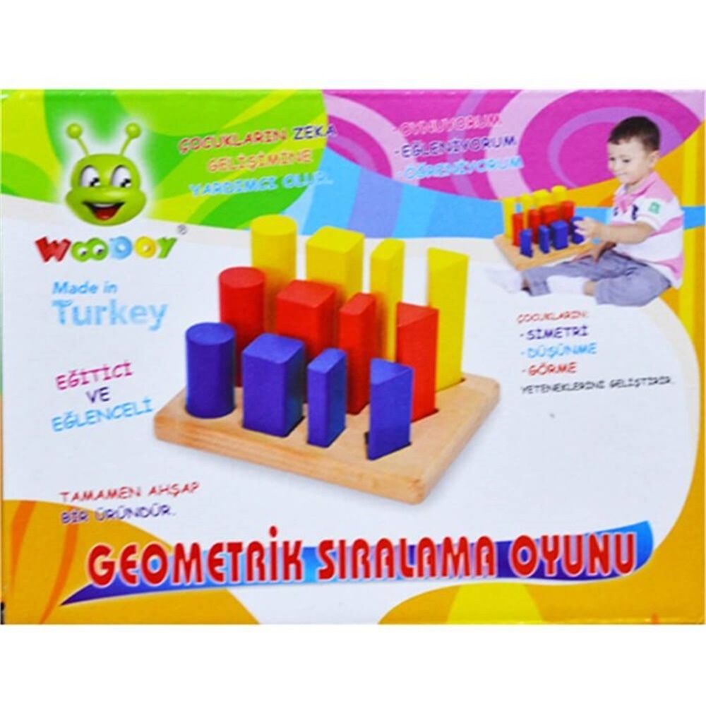 WOODY GEOMETRIK SEKILLERI SIRALA Toystop KR075