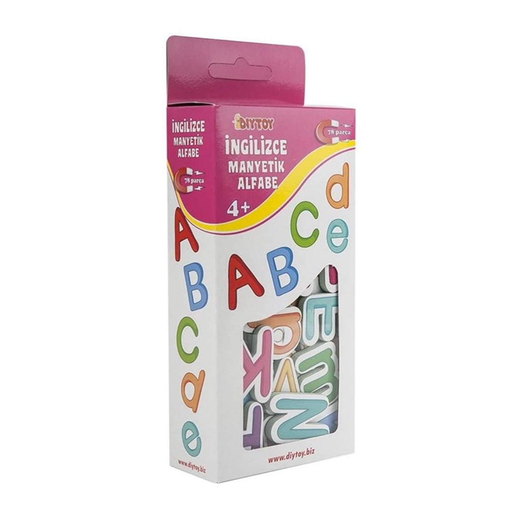 DIYTOY TURKCE INGILIZCE MANYETIK ALFABE Toystop T02003445
