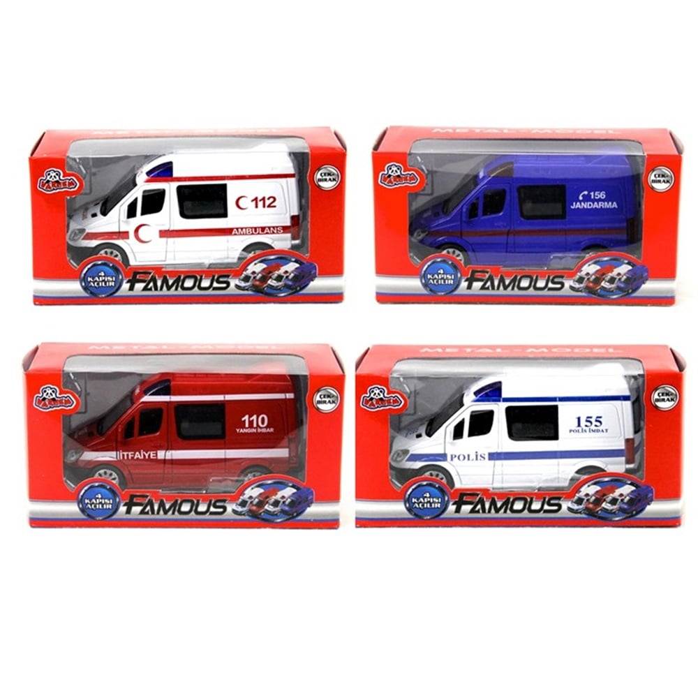 C/B 1:30 AMBULANS-POLIS-JANDARMA-ITFAIYE Toystop TIN 588B