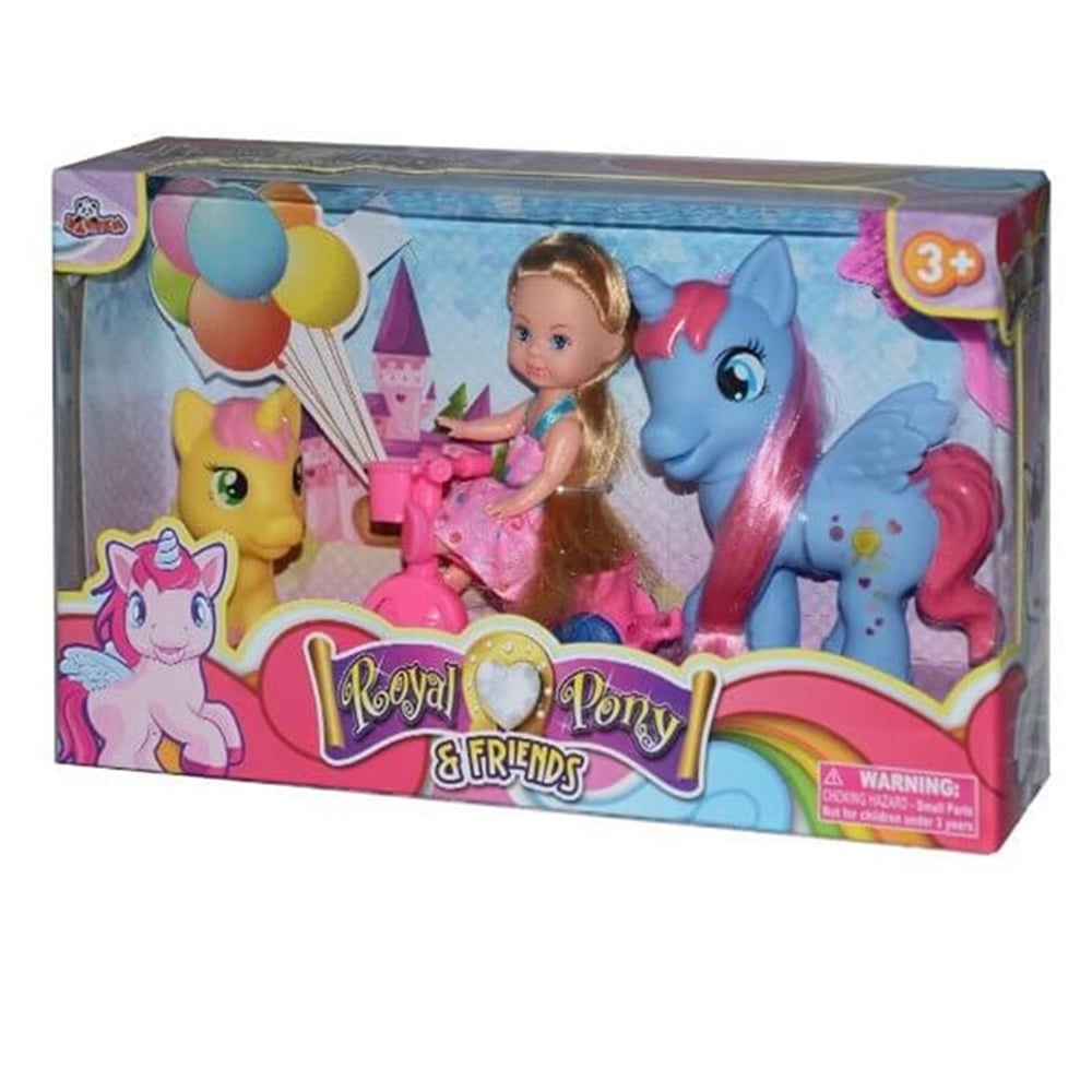 SEVIMLI 2 AT VE BISIKLETLI BEBEK SET Toystop WG-87166