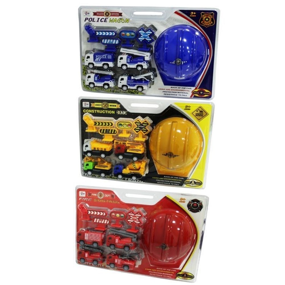 KASKLI 4 ARACLI POLIS SET Toystop ZYX 111