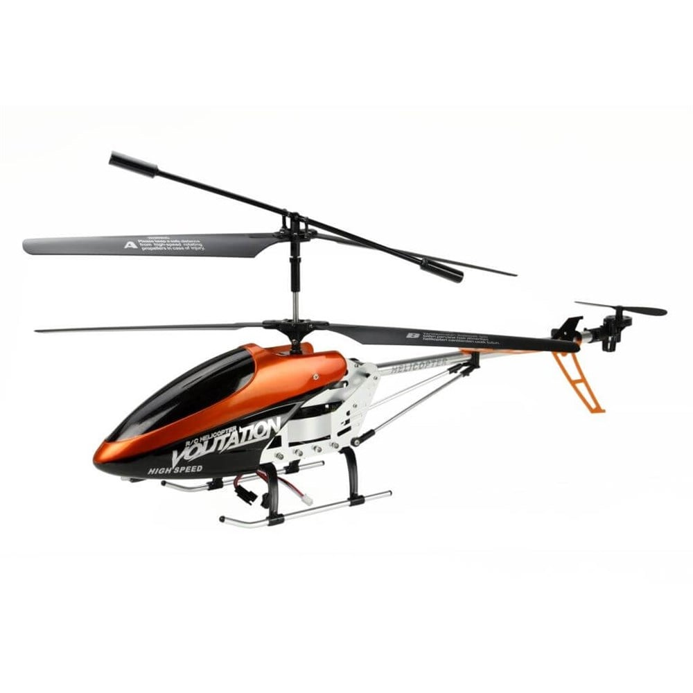 68 cm. 3,5Ch Gyro Büyük Helikopter Turuncu -Siyah Vardem N1460J 9053G T