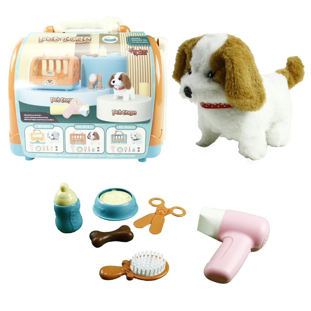 Vardem Taşıma Çantalı Pilli Köpek Oyun Seti Kahve 3615 2 Vardem VAR WL 3615 2