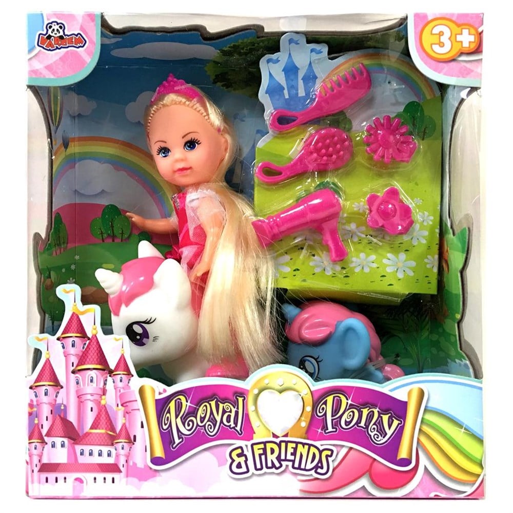 Royal Friends 7 Cm Sevimli At Ve 9 Cm Sevimli Bebek Vardem WG 87180
