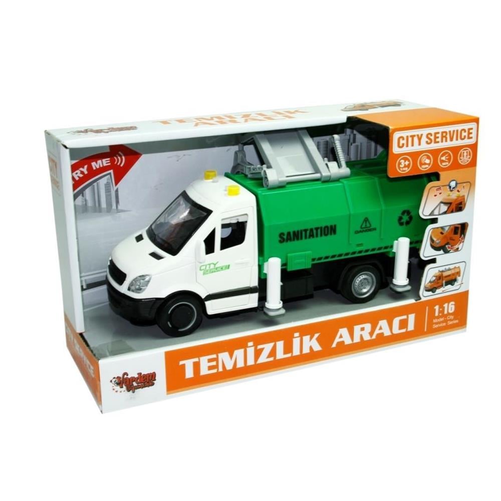Vardem 1:16 Sürtmeli Sesli Işıklı Temizlik Arabası WY592A WY592B Vardem WY592A B