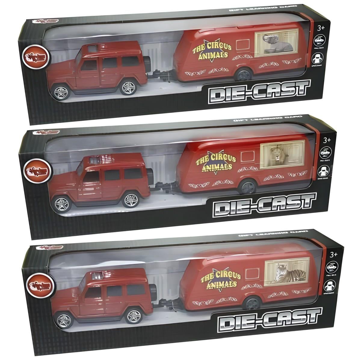 Vardem Hayvan Taşıma Römorklu Die Cast Jeep XFD100 Vardem XFD1006