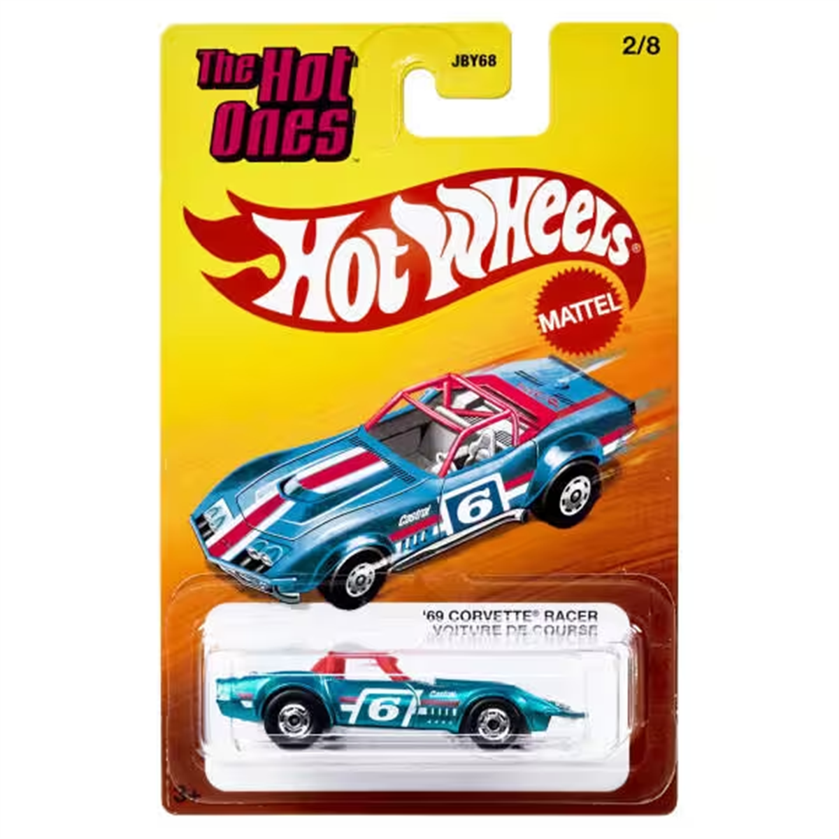 Hot Wheels The Hot Ones Die Cast 69 Corvette Racer JBY68-JKX41