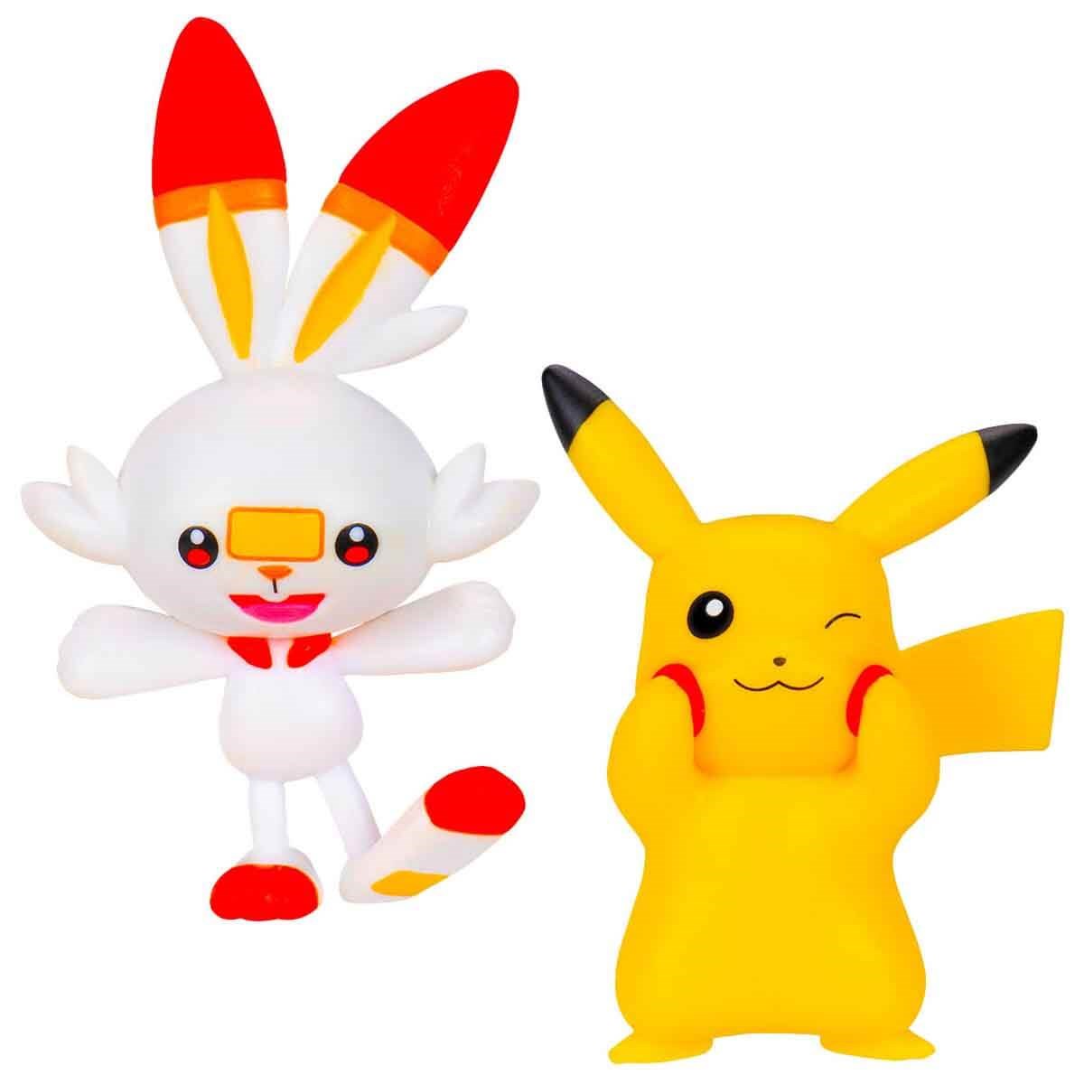 Pokémon Battle 2'li Figür Seti Pikachu + Scorbunny PKW3355 B-PKW4076