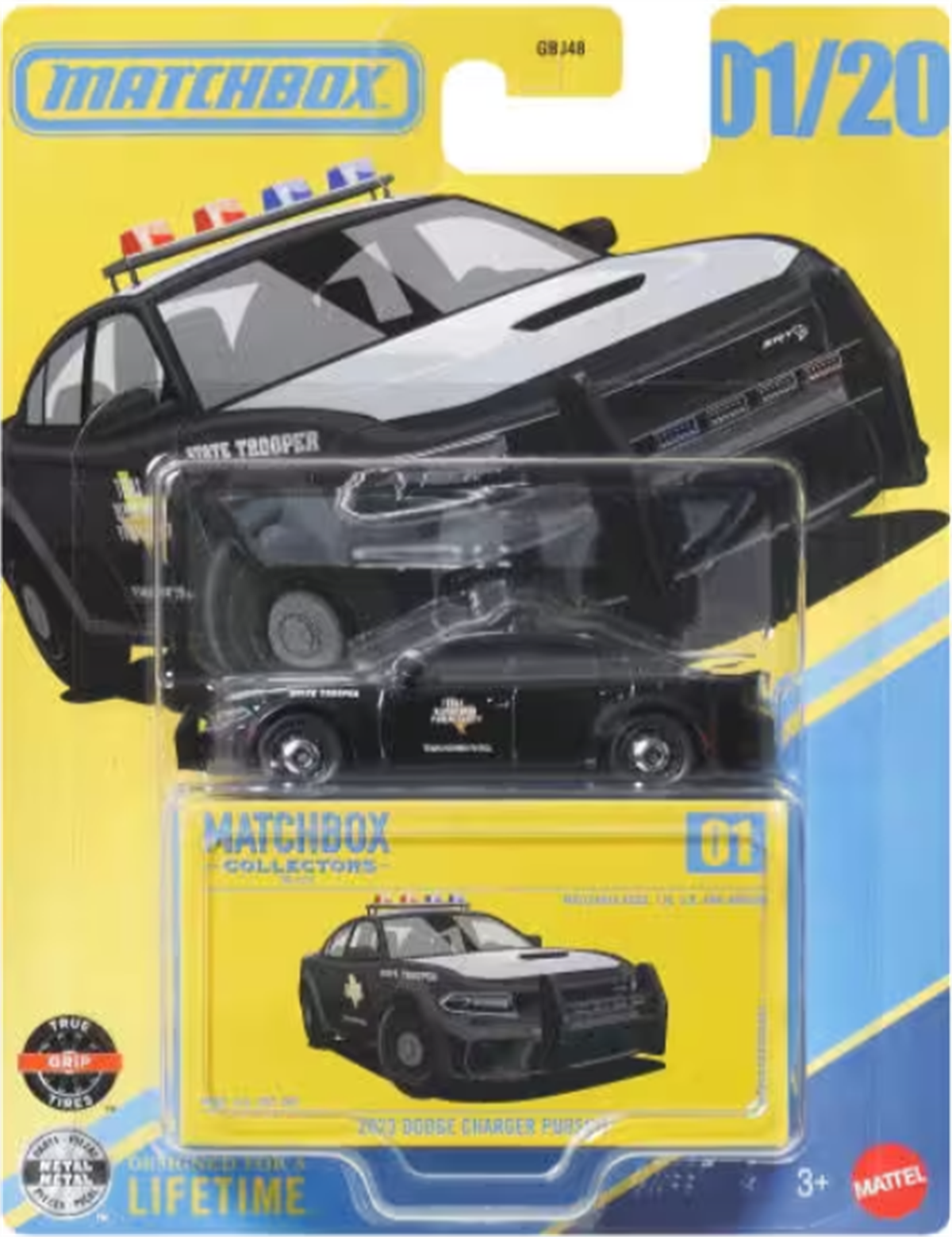 Matchbox J-11  ポリスカー ミニカー 箱付き Matchbox Premium Arabalar 2023 Dodge Charger Pursuit JJW01